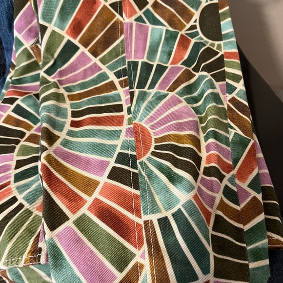 Vibrant Geometric Patterned Maxi Skirt - Picture 4 of 4